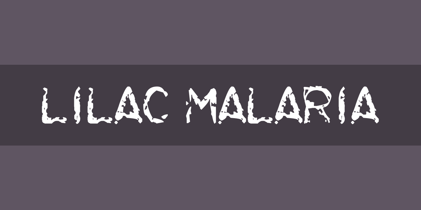 Beispiel einer Lilac Malaria-Schriftart